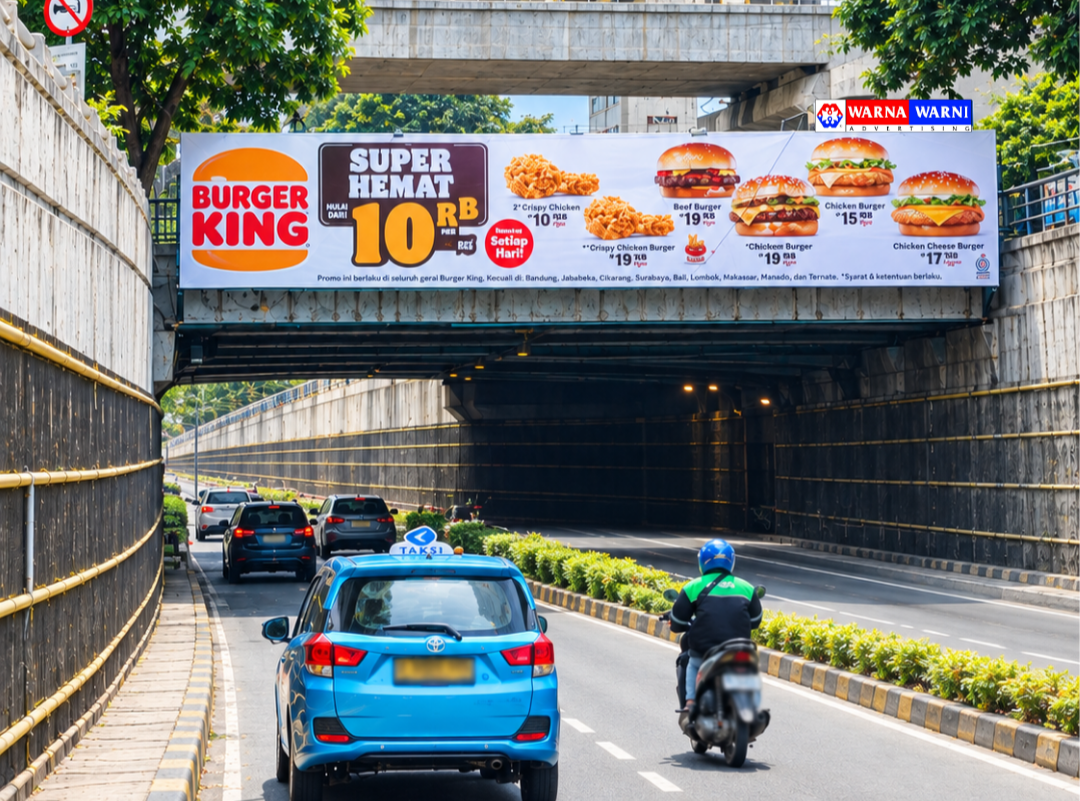 billboard burger king di underpass cassablanca